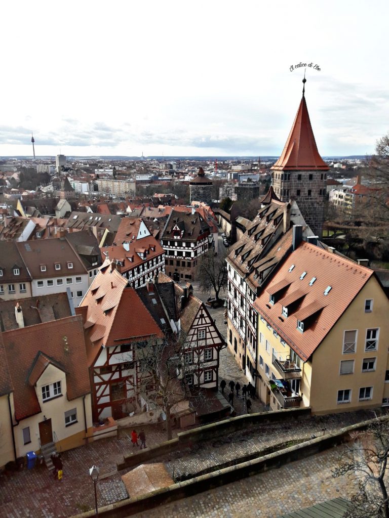 Norimberga, vista del centro storico dal Kaiserburg