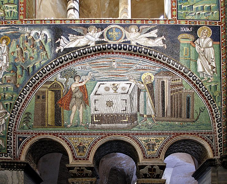 Sacrificio di Abele e Melchisedec a San Vitale Ravenna